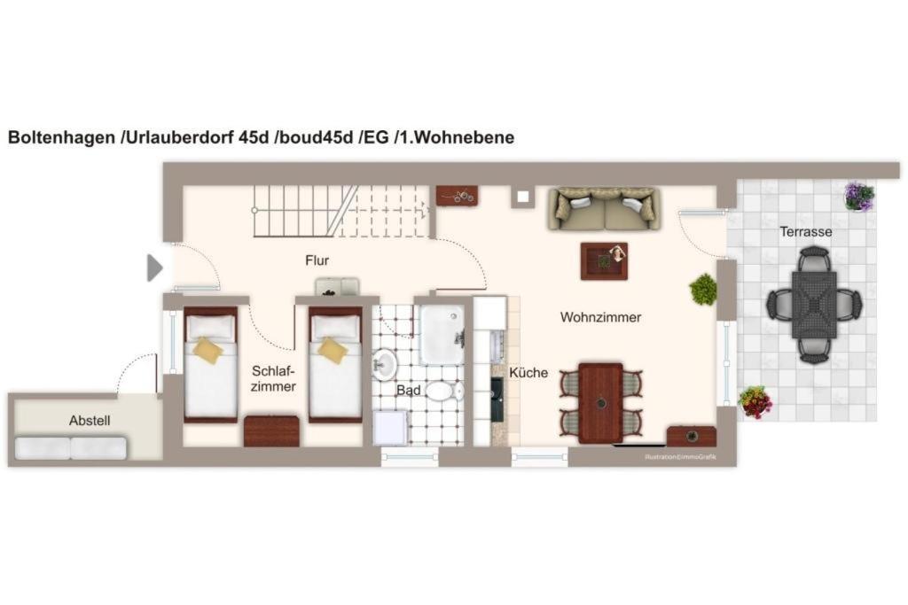 Urlauberdorf Urlauberdorf 45D Villa Boltenhagen  Ngoại thất bức ảnh
